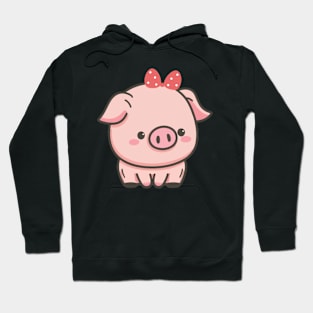 Pig with Bow Hoodie